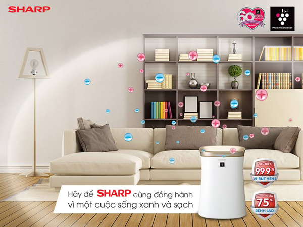 Máy lọc không khí Sharp FP-G50E-W