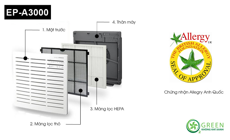 Máy lọc không khí Hitachi EP-A3000