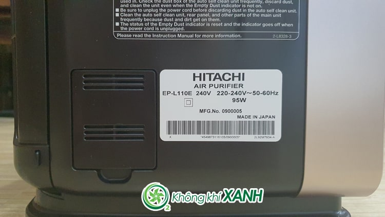 Máy lọc không khí và tạo ẩm Hitachi EP-L110E(X) mặt gương