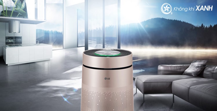 Máy lọc không khí LG PuriCare 1 tầng màu hồng AS65GDPD0 