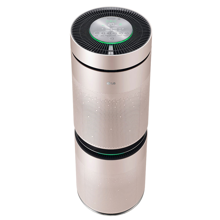 Máy lọc không khí LG PuriCare 2 tầng màu hồng AS10GDPD0