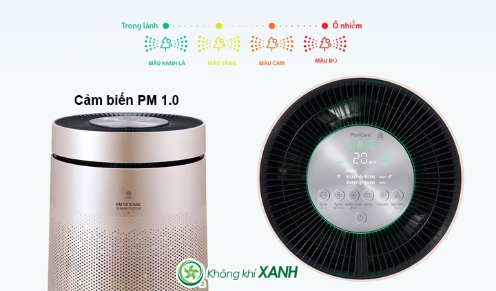 Máy lọc không khí LG PuriCare 2 tầng màu hồng AS10GDPD0